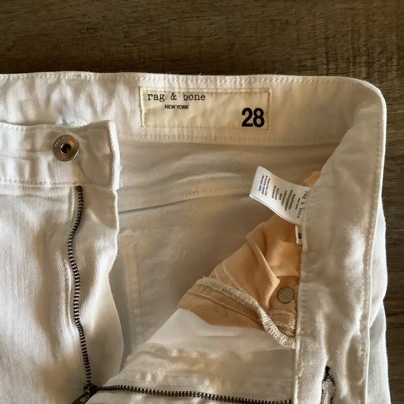 Rag & Bone white Jeans Size 28 - Picture 4 of 6